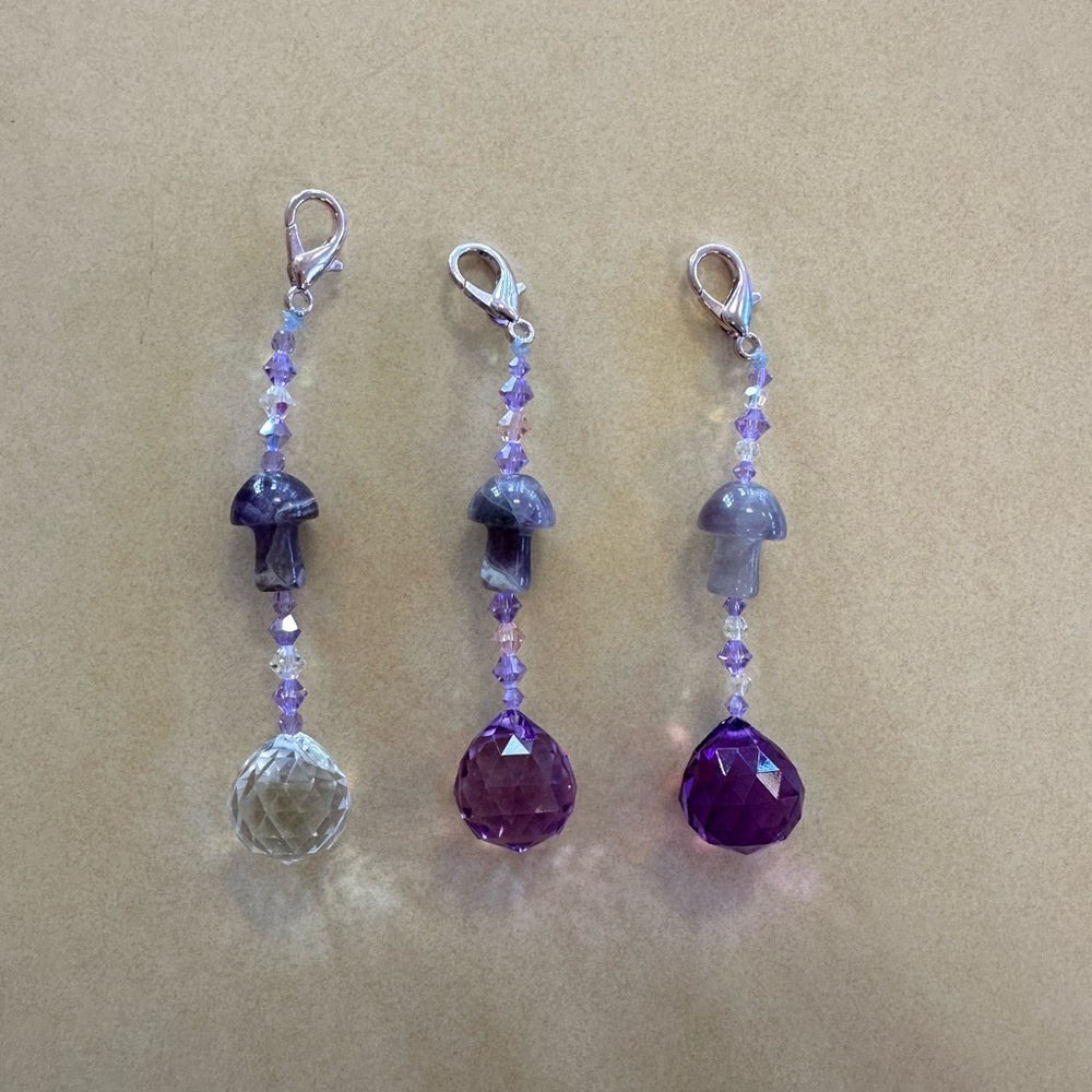 Handmade Amethyst Keychains